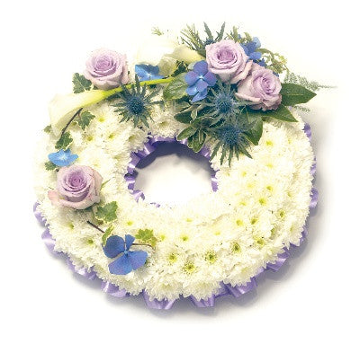 Based Wreath-LIlac and White